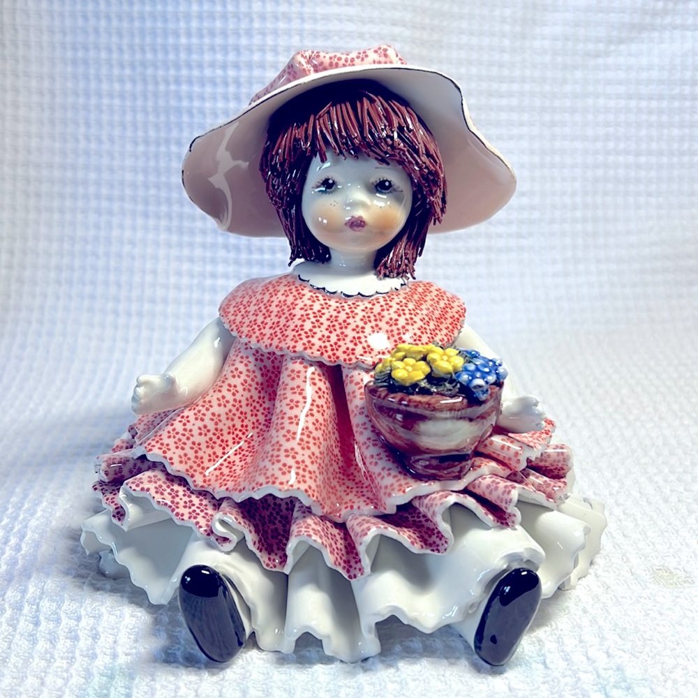 Zampiva Sitting Girl Doll brand new in original box